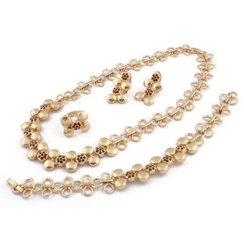 Gold Plated Sets Gifts & Party Zinc Alloy Jewelry