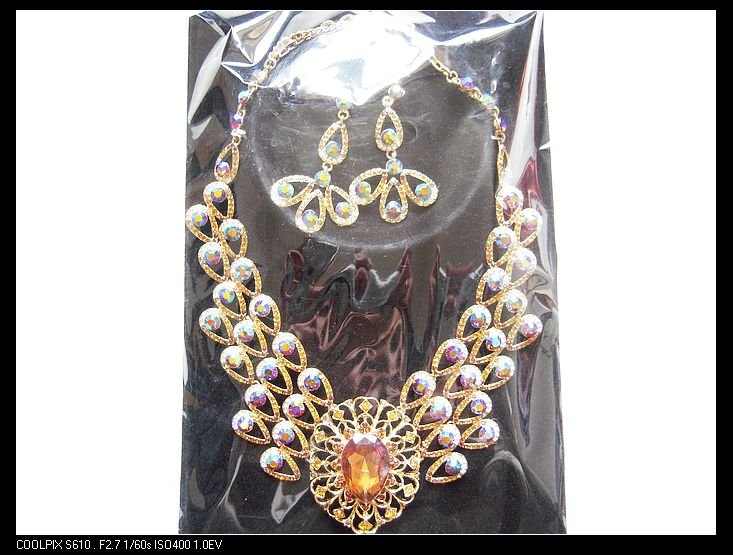 Zink Alloy Jewelry Necklace Set Party Fashion Jewelry