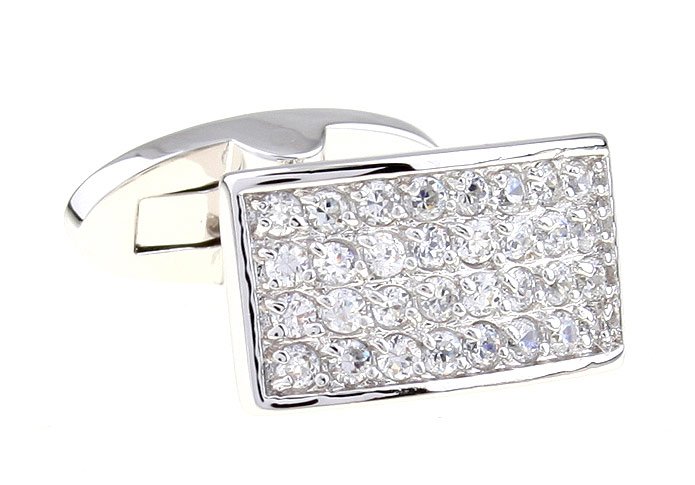 Square Shape With Diamond Men's Stainless Steel Jewelry