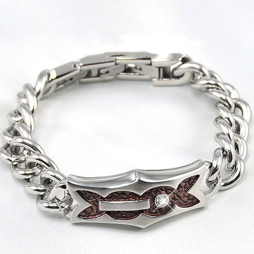 Silver Chain Shape Acid Resistant Stainless Steel Brecelets