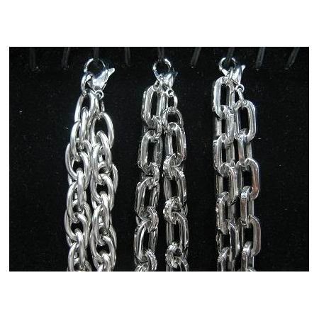 Silver Chain Shape Anti-corrosive Stainless Steel Jewelry