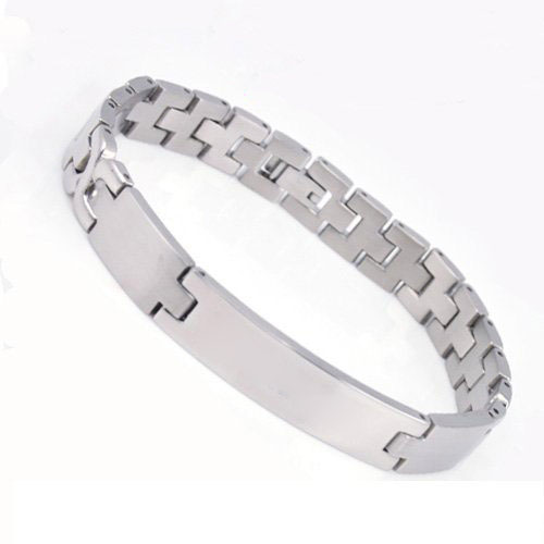 Bracelets Titanium Silver Stainless Steel Jewelry
