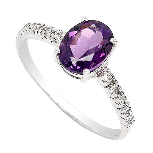 Silver With Natural Gemstone Rings Acrylic Jewelry