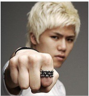 Stainless Steel Resizable Size South Korea Wild Boys Acrylic Jewelry