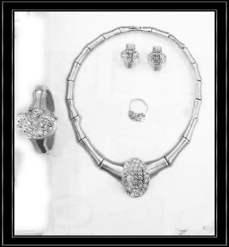 Silver Bamboo Joint Shaped Chain Copper Alloy Jewelry