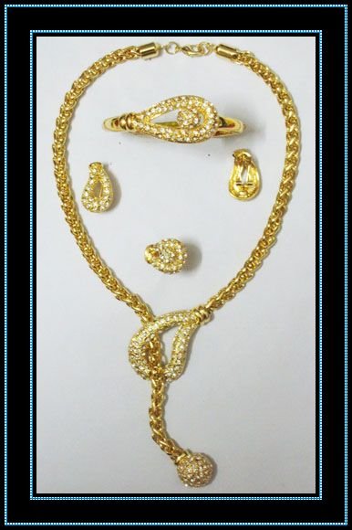 Fashion Jewelry Sets Gold Plated