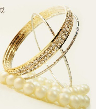 Gold With Diamond Bracelets Titanium Jewelry