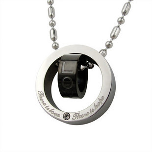 Silver Engagement & Gift Necklace Titanium Jewelry