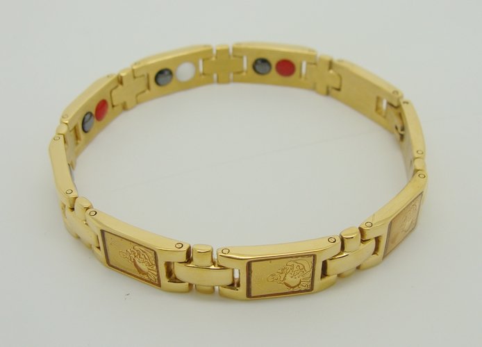 Magnetic Golden Bracelet Titanium Jewelry