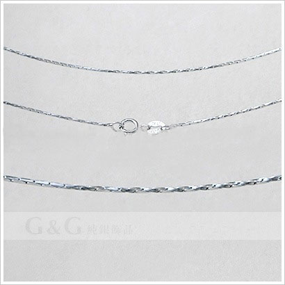 Chain Shape Silver Stainless Steel Necklace