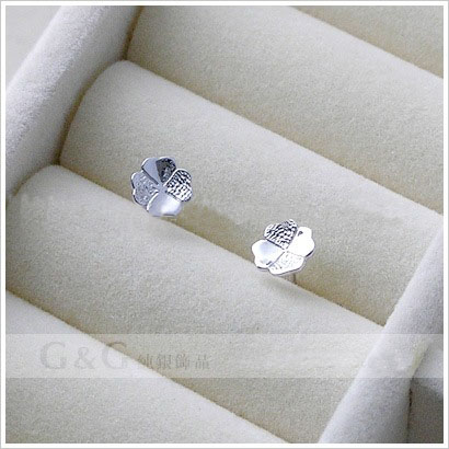 Stainless Steel White With Four Heart Shape Earrings