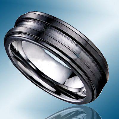 Black Ring Wedding & Graduation Tungsten Jewelry