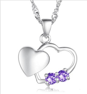 Stainless Steel Round Shape With Heart On Silver Jewelry