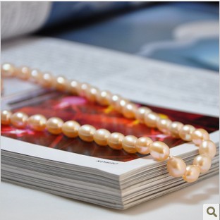 Pink Beads Acid Resistant Necklaces Pearl Jewelry