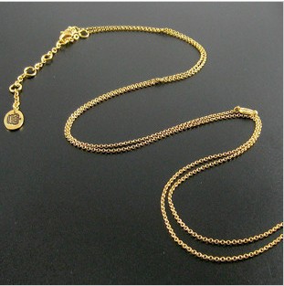 Chain Shape Necklace Acid Resistant Gold Jewelry