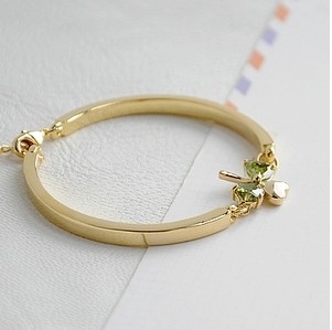 Yellow Not Allergic Bangle Gifts & Decoration Gold Jewelry