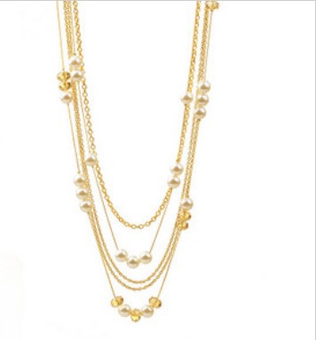 Chain Shape Necklace Engagement & Gift Gold Jewelry