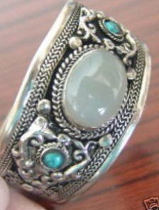 Tibet Moonstone Silver Acid Resistant Bracelets & Bangles