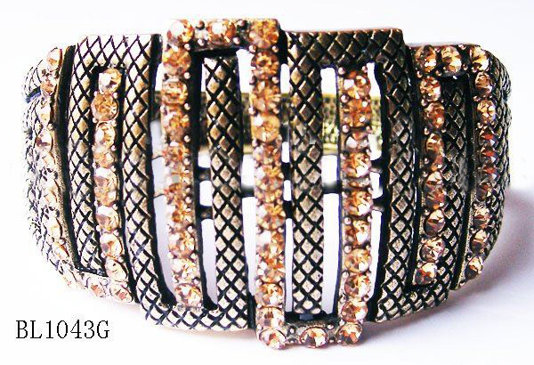 Zinc Alloy Black With Diamond Bracelets & Bangles