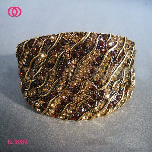 Golden With Stripes Zinc Alloy Bracelets & Bangles