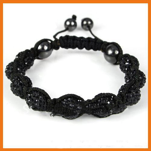 Black Adjustable With Rope Bracelets & Bangles