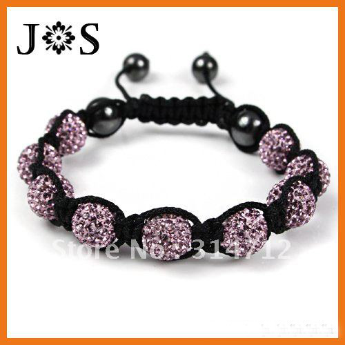 Black With Purple Beads Round Shape Bracelets & Bangles