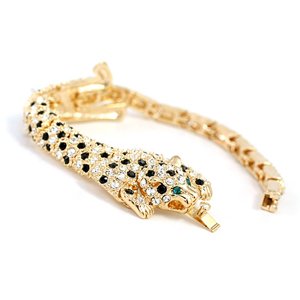 Tiger Shape Golden With Diamond Bracelets & Bangles