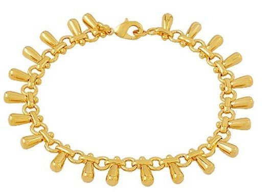 Golden Alloy Round Shape Bracelets & Bangles