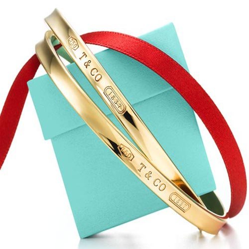 Golden Round Shape With Letters On Bracelets & Bangles