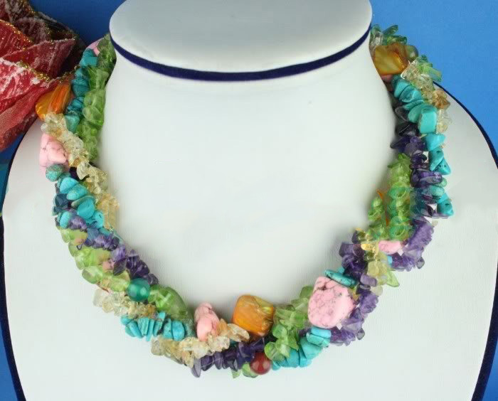 Strand & String Multi-color Beaded Necklaces