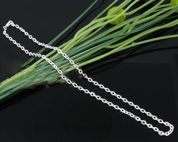 Silver Plated With Lobster Clasp Link Necklaces