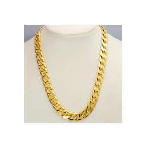 Golden Alloy Round Shape Necklaces