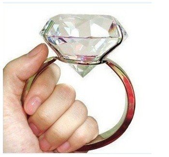 Super Large Crystal Gifts & Anniversary Rings