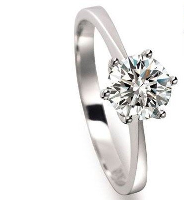 Titanium Silver With Diamond Rings