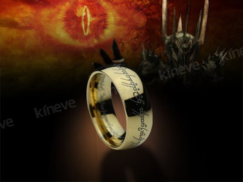 Lord Tungsten Carbide One Gold Plated Ring