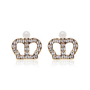 Crystal Copper Alloy With Diamond & Pearl Pendants & Charms