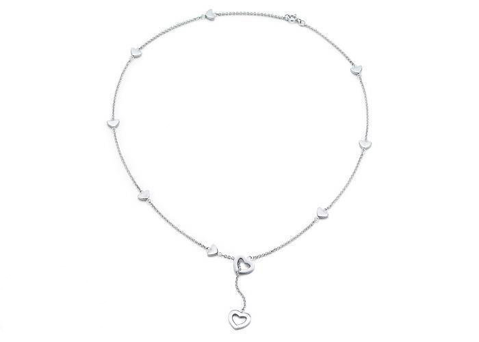 Silver Necklace Stainless Steel Pendants & Charms