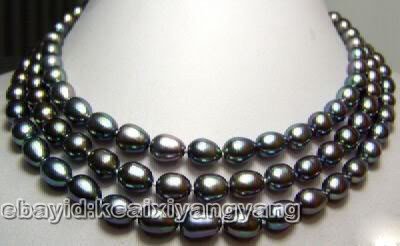 Three Layers Black Loose Beads Pendants & Charms