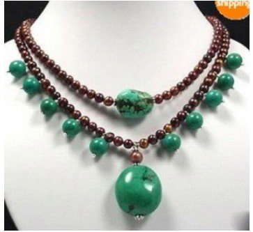 Charming Pearl & Turquoise Necklace Gift & Party Pendants & Charms
