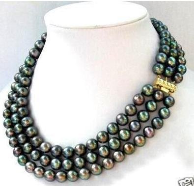 Black Pearl Necklace Pendants & Charms
