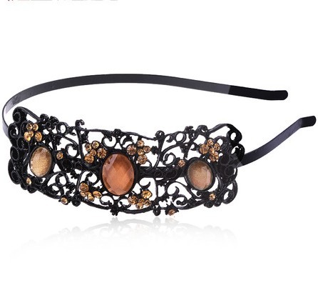 Black With Crystal Gifts & Party Hair Jewelry