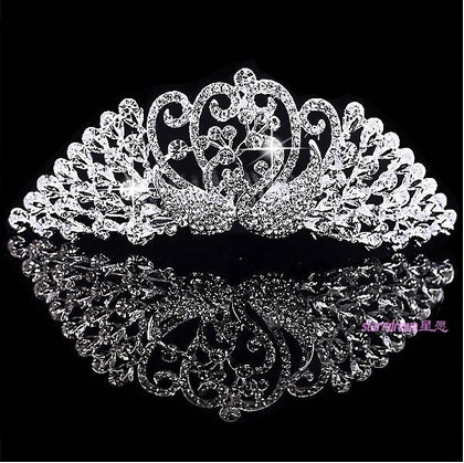 Crown Shape With Diamond Alloy Hair Jewelry