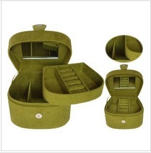 Green Resin Columniform Jewelry Boxes