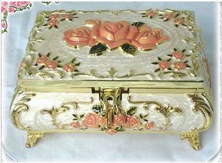 Resin Orange Decorational Jewelry Boxes