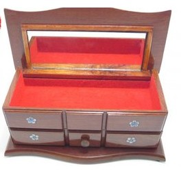 Two Layers With A Mirror Cardboard Jewelry Boxes