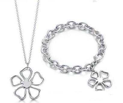 Silver Necklace & Bracelet Sterling Jewelry