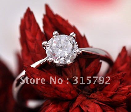 Round Shape Stainless Steel Ring Loose Diamonds