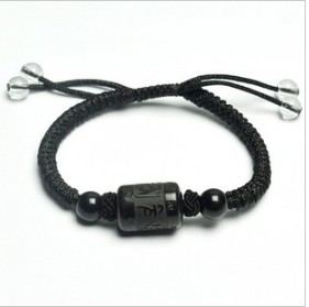 Cowhide Strand Necklace & Bracelet Silver Men's Jewelry