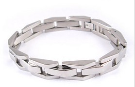 Silver Chain Shape Bracelets Men's Jewelry