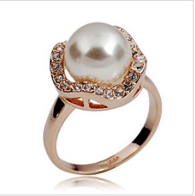 Pearl Platinum With Diamond Wedding & Engagement Rings